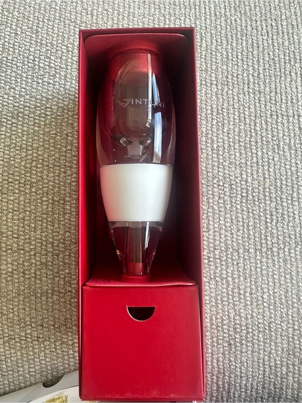 NWOT- Vinturi - White Wine Aerator in Clear/White